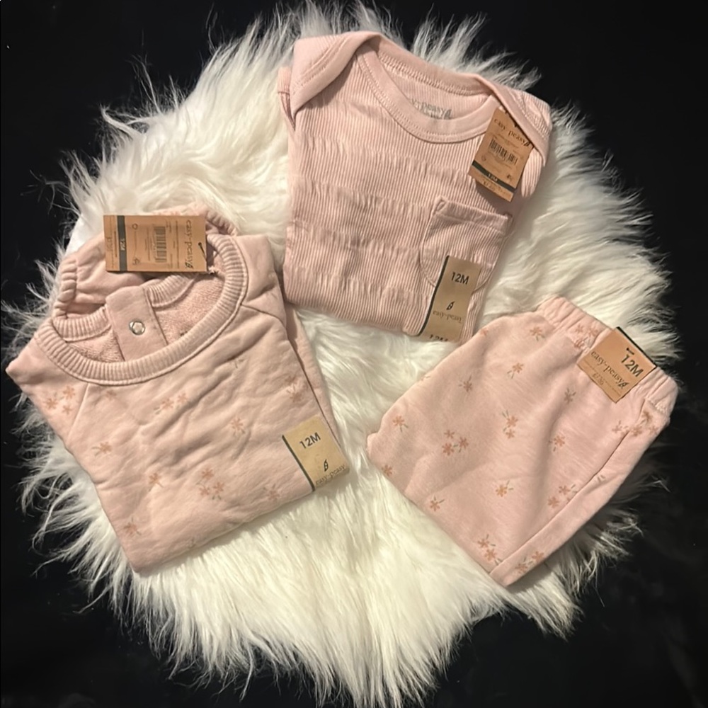 Easy- Peasy Pink Kids Clothing Set